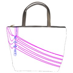 Electricty Power Pole Blue Pink Bucket Bags by Mariart