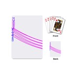 Electricty Power Pole Blue Pink Playing Cards (Mini)  Back