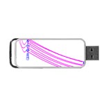 Electricty Power Pole Blue Pink Portable USB Flash (One Side) Front