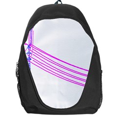 Electricty Power Pole Blue Pink Backpack Bag