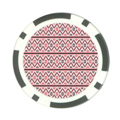 Clipart Embroidery Star Red Line Black Poker Chip Card Guard (10 Pack)