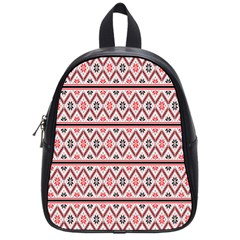 Clipart Embroidery Star Red Line Black School Bag (small)