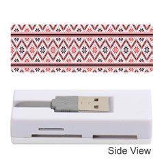 Clipart Embroidery Star Red Line Black Memory Card Reader (stick)  by Mariart