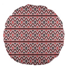 Clipart Embroidery Star Red Line Black Large 18  Premium Flano Round Cushions