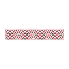 Clipart Embroidery Star Red Line Black Flano Scarf (mini)