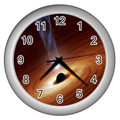 Coming Supermassive Black Hole Century Wall Clocks (silver)  by Mariart