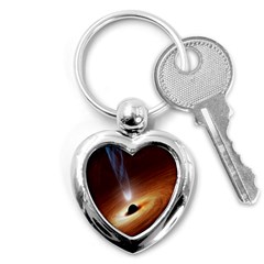 Coming Supermassive Black Hole Century Key Chains (heart)  by Mariart