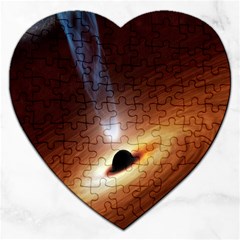 Coming Supermassive Black Hole Century Jigsaw Puzzle (heart) by Mariart