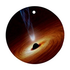 Coming Supermassive Black Hole Century Round Ornament (two Sides) by Mariart