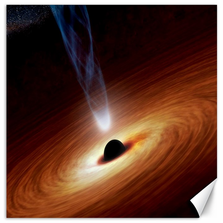 Coming Supermassive Black Hole Century Canvas 16  x 16  