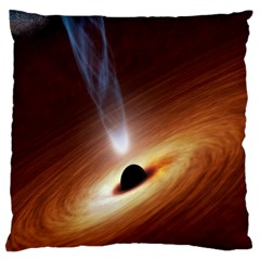 Coming Supermassive Black Hole Century Large Cushion Case (two Sides) by Mariart