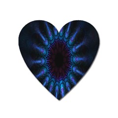 Exploding Flower Tunnel Nature Amazing Beauty Animation Blue Purple Heart Magnet