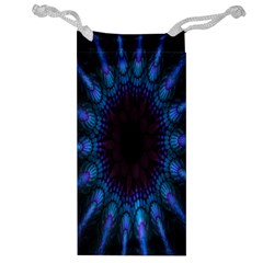 Exploding Flower Tunnel Nature Amazing Beauty Animation Blue Purple Jewelry Bag by Mariart