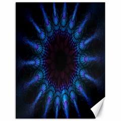 Exploding Flower Tunnel Nature Amazing Beauty Animation Blue Purple Canvas 18  X 24  