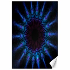 Exploding Flower Tunnel Nature Amazing Beauty Animation Blue Purple Canvas 20  X 30  