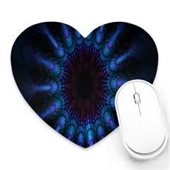 Exploding Flower Tunnel Nature Amazing Beauty Animation Blue Purple Heart Mousepads