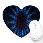 Exploding Flower Tunnel Nature Amazing Beauty Animation Blue Purple Heart Mousepads Front