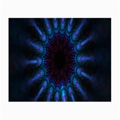 Exploding Flower Tunnel Nature Amazing Beauty Animation Blue Purple Small Glasses Cloth (2-side) by Mariart