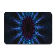 Exploding Flower Tunnel Nature Amazing Beauty Animation Blue Purple Small Doormat  by Mariart