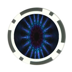 Exploding Flower Tunnel Nature Amazing Beauty Animation Blue Purple Poker Chip Card Guard by Mariart