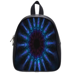 Exploding Flower Tunnel Nature Amazing Beauty Animation Blue Purple School Bag (small)