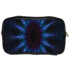 Exploding Flower Tunnel Nature Amazing Beauty Animation Blue Purple Toiletries Bags by Mariart