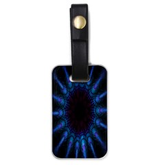 Exploding Flower Tunnel Nature Amazing Beauty Animation Blue Purple Luggage Tags (one Side)  by Mariart