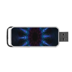 Exploding Flower Tunnel Nature Amazing Beauty Animation Blue Purple Portable Usb Flash (one Side) by Mariart