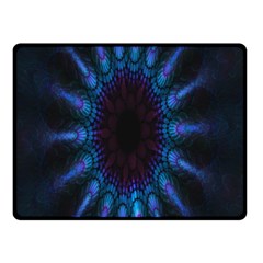 Exploding Flower Tunnel Nature Amazing Beauty Animation Blue Purple Double Sided Fleece Blanket (small)  by Mariart