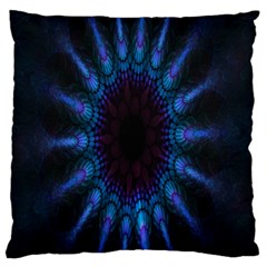 Exploding Flower Tunnel Nature Amazing Beauty Animation Blue Purple Standard Flano Cushion Case (one Side)