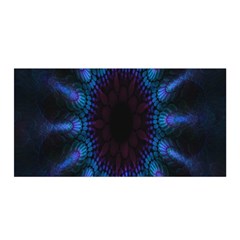 Exploding Flower Tunnel Nature Amazing Beauty Animation Blue Purple Satin Wrap by Mariart