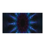 Exploding Flower Tunnel Nature Amazing Beauty Animation Blue Purple Satin Wrap Front