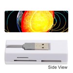 Cross Section Earth Field Lines Geomagnetic Hot Memory Card Reader (Stick)  Front