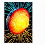 Cross Section Earth Field Lines Geomagnetic Hot Small Garden Flag (Two Sides) Front