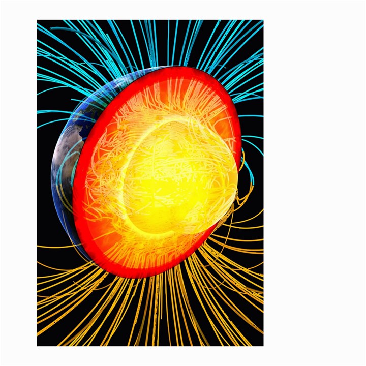 Cross Section Earth Field Lines Geomagnetic Hot Small Garden Flag (Two Sides)