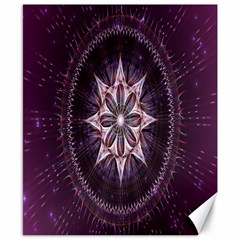 Flower Twirl Star Space Purple Canvas 8  X 10  by Mariart