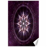 Flower Twirl Star Space Purple Canvas 20  x 30   19.62 x28.9  Canvas - 1