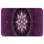 Flower Twirl Star Space Purple Large Doormat  30 x20  Door Mat