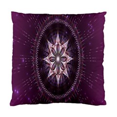 Flower Twirl Star Space Purple Standard Cushion Case (two Sides) by Mariart