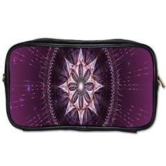 Flower Twirl Star Space Purple Toiletries Bags by Mariart