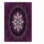 Flower Twirl Star Space Purple Small Garden Flag (Two Sides) Back