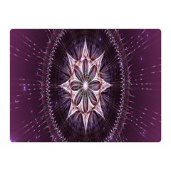 Flower Twirl Star Space Purple Double Sided Flano Blanket (mini)  by Mariart