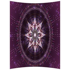 Flower Twirl Star Space Purple Back Support Cushion by Mariart