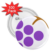 Fruit Grape Purple 2 25  Buttons (100 Pack) 