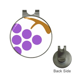 Fruit Grape Purple Hat Clips With Golf Markers