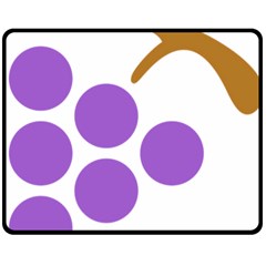 Fruit Grape Purple Fleece Blanket (medium) 