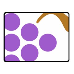 Fruit Grape Purple Fleece Blanket (small)