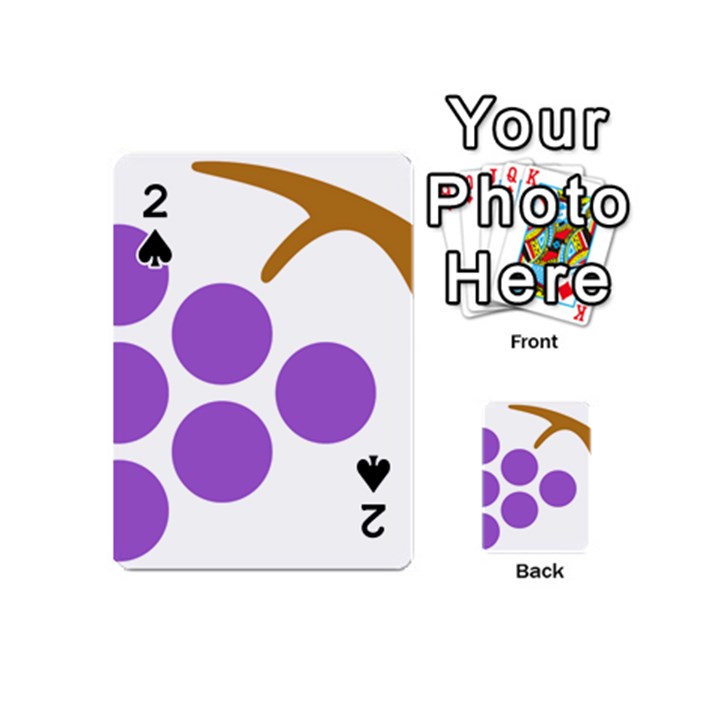 Fruit Grape Purple Playing Cards 54 (Mini) 