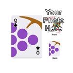 Fruit Grape Purple Playing Cards 54 (Mini)  Front - SpadeQ