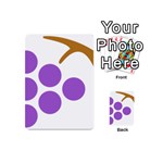 Fruit Grape Purple Playing Cards 54 (Mini)  Back